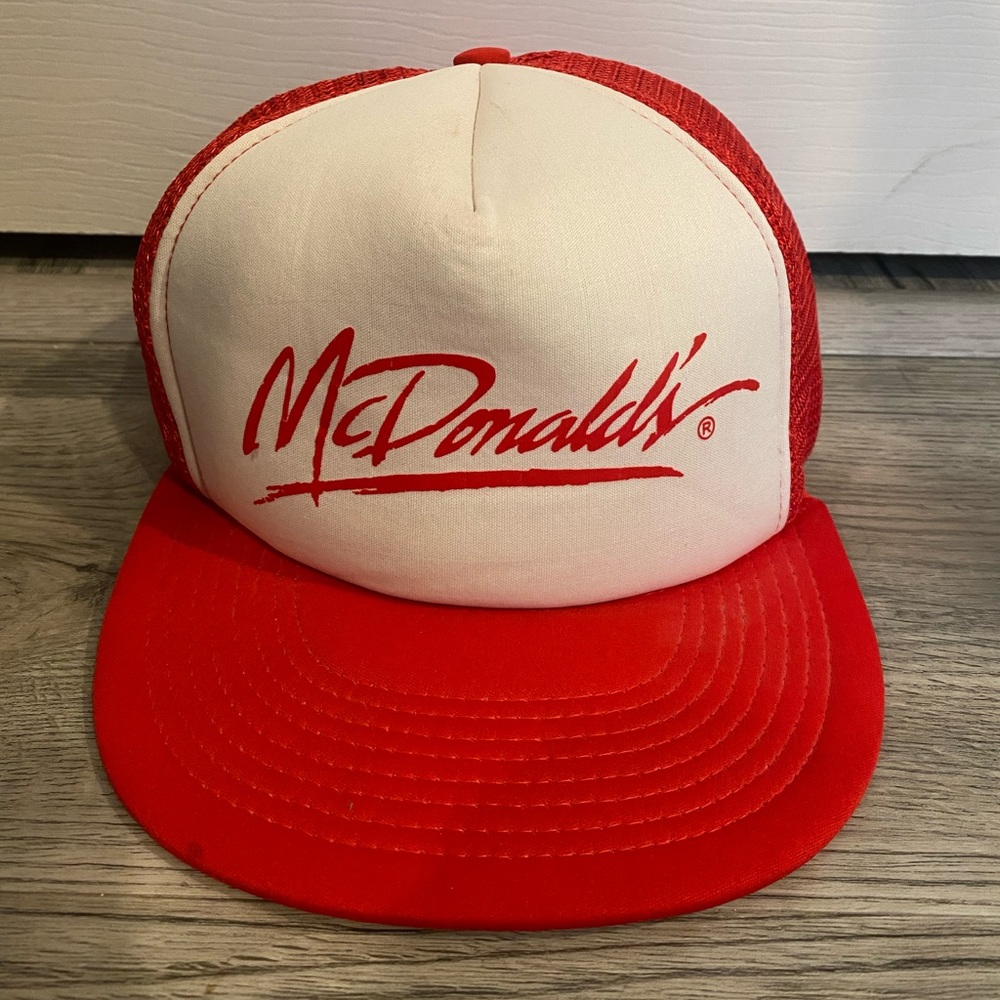 McDonalds Red/White Snap Back Hat - Picture 1 of 7
